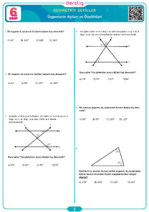 Üçgenlerin Açıları ve Özellikleri