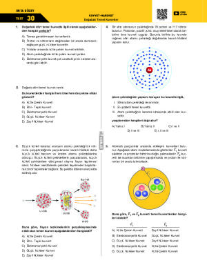 Test-30 Doğadaki Temel Kuvvetler