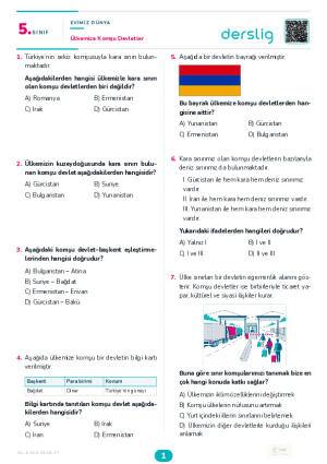 Ülkemize Komşu Devletler Yaprak Testi (Maarif Model)