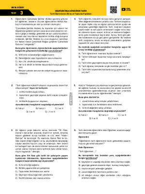 Test-3 Tarih Öğrenmenin Birey ve Topluma Faydaları