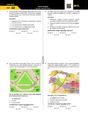 Test-42 Hareket ve Hareket Türleri