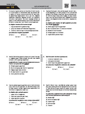 Test-14 Tarım Devrimi’nin Eski Çağ’a Etkileri