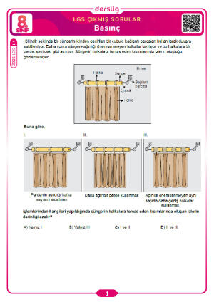 Basınç LGS Çıkmış Sorular
