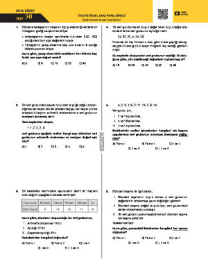 İstatiksel Araştırma Süreci Test 50