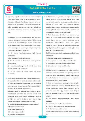 Metin Karşılaştırma