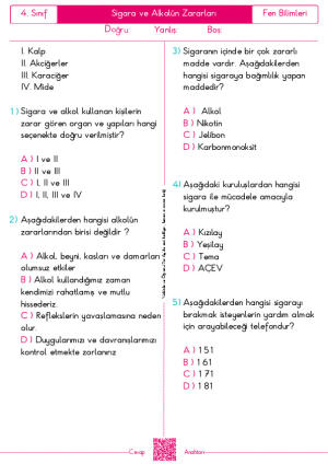 Sigara ve Alkolün Zararları