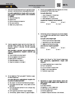 Test-5 Tarihin Doğası