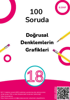 18) 100 Soruda Doğrusal Denklemlerin Grafikleri