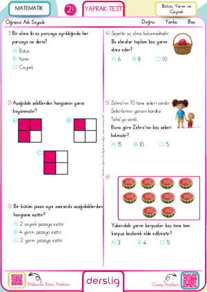 Bütün, Yarım ve Çeyrek