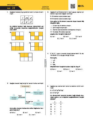 Test-21 Kovalent Bağ