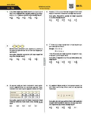 Veriden Olasılığa Test 56
