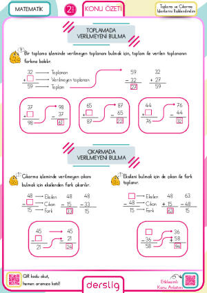 Toplama ve Çıkarma İşlemlerini İlişkilendirelim
