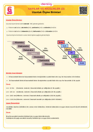 Uzunluk Ölçme Birimleri
