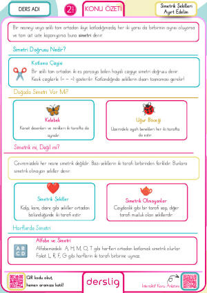 Simetrik Şekilleri Ayırt Edelim