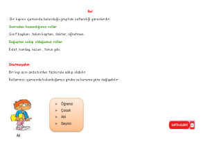 6.SINIF 1.ÜNİTE