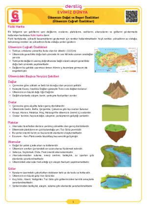 Ülkemizin Coğrafi Özellikleri