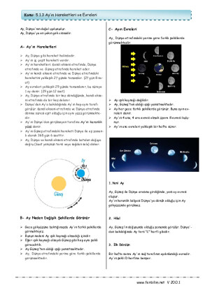 Ay'ın Hareketleri ve Evreleri
