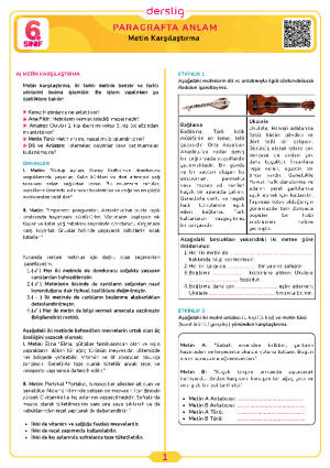 Metin Karşılaştırma