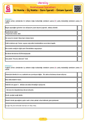 İki Nokta - Üç Nokta - Soru İşareti - Ünlem İşareti