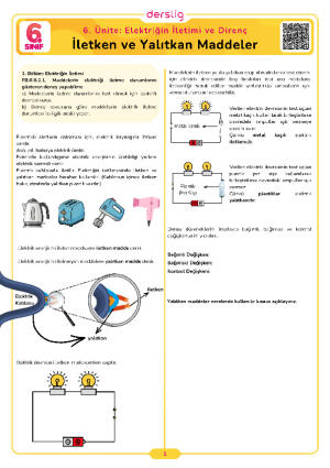 İletken ve Yalıtkan Maddeler