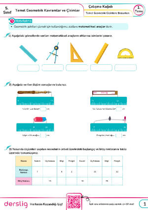 1. Temel Geometrik Cisimlere Başlarken