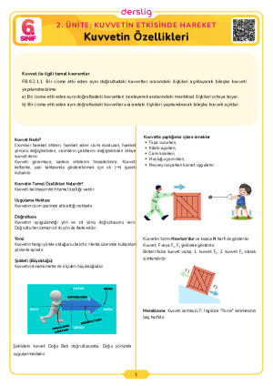 Kuvvetin Özellikleri
