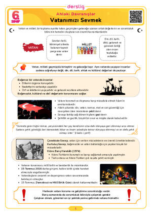 Vatanımızı Sevmek