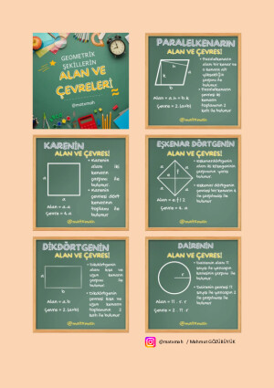 Geometrik Şekillerin Alan ve Çevreleri