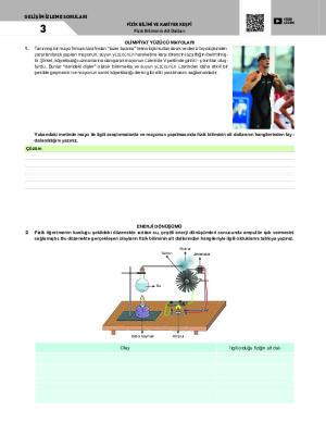 Fizik Biliminin Alt Dalları Gelişim İzleme Soruları-3