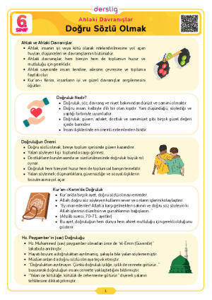 Doğru Sözlü Olmak