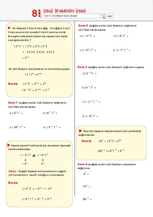 Üslü İfadelerin Üssü