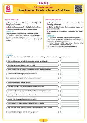 Hikâye Unsurları, Gerçek ve Kurguyu Ayırt Etme