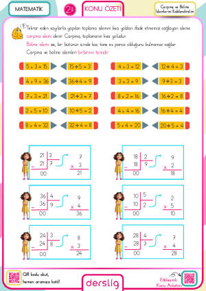 Çarpma ve Bölme İşlemlerini İlişkilendirelim