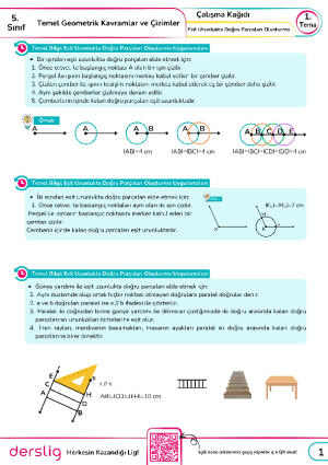 9. Eşit Uzunlukta Doğru Doğru Parçaları Oluşturma