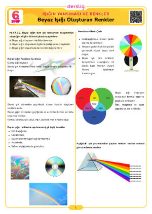 Beyaz Işığı Oluşturan Renkler