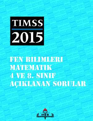 2015  TIMSS Açıklanan Matematik Soruları