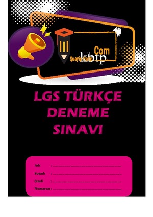 LGS Türkçe Deneme Sınavı