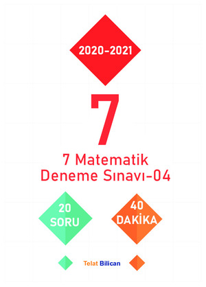 7. SINIF MATEMATİK DENEME-04