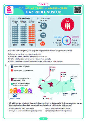 8. Sınıf T.C. İnkılap Tarihi ve Atatürkçülük Hazırbulunuşluk Sınavı