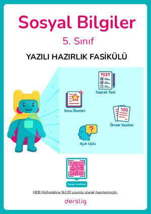 5. Sınıf Sosyal Bilgiler 1. Dönem 2. Yazılı Hazırlık Fasikülü