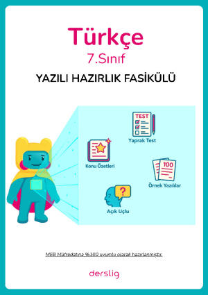 7.Sınıf 1.Dönem 1.Yazılı Hazırlık Fasikülü