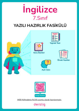 7. Sınıf İngilizce 1. Dönem 2. Yazılı Hazırlık Fasikülü