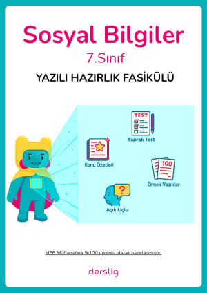 7.Sınıf 1.Dönem 1.Yazılı Hazırlık Fasikülü