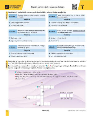 6. Sınıf Türkçe 2. Dönem 1. Yazılı Hazırlık Fasikülü