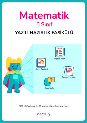 5.Sınıf 1.Dönem 1.Yazılı Hazırlık Fasikülü
