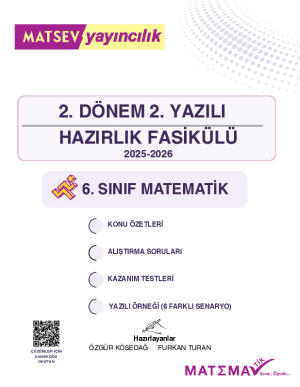 6. Sınıf Matematik 2. Dönem 2. Yazılı Çalışma Fasikülü PDF