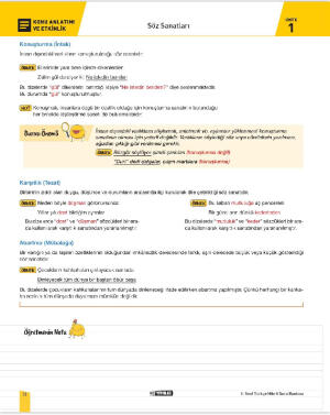 8. Sınıf Türkçe 2. Dönem 1. Yazılı Hazırlık Fasikülü