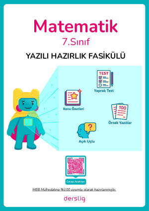 7. Sınıf Matematik 1. Dönem 2. Yazılı Hazırlık Fasikülü