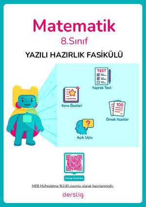 8. Sınıf Matematik 1. Dönem 2. Yazılı Hazırlık Fasikülü