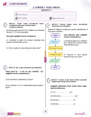 6-sinif-matematik-2-donem-2-yazili-TÜM SENARYOLAR